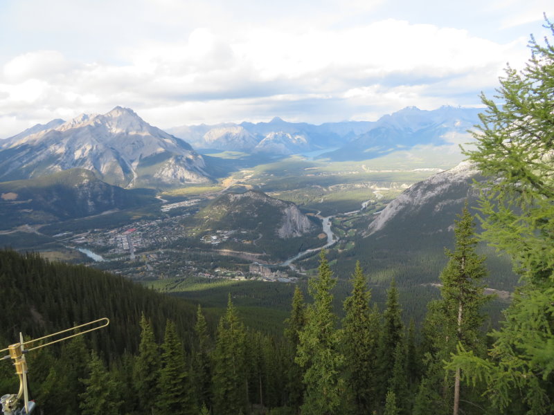 Looking down to Banff from Sulphur Mountain